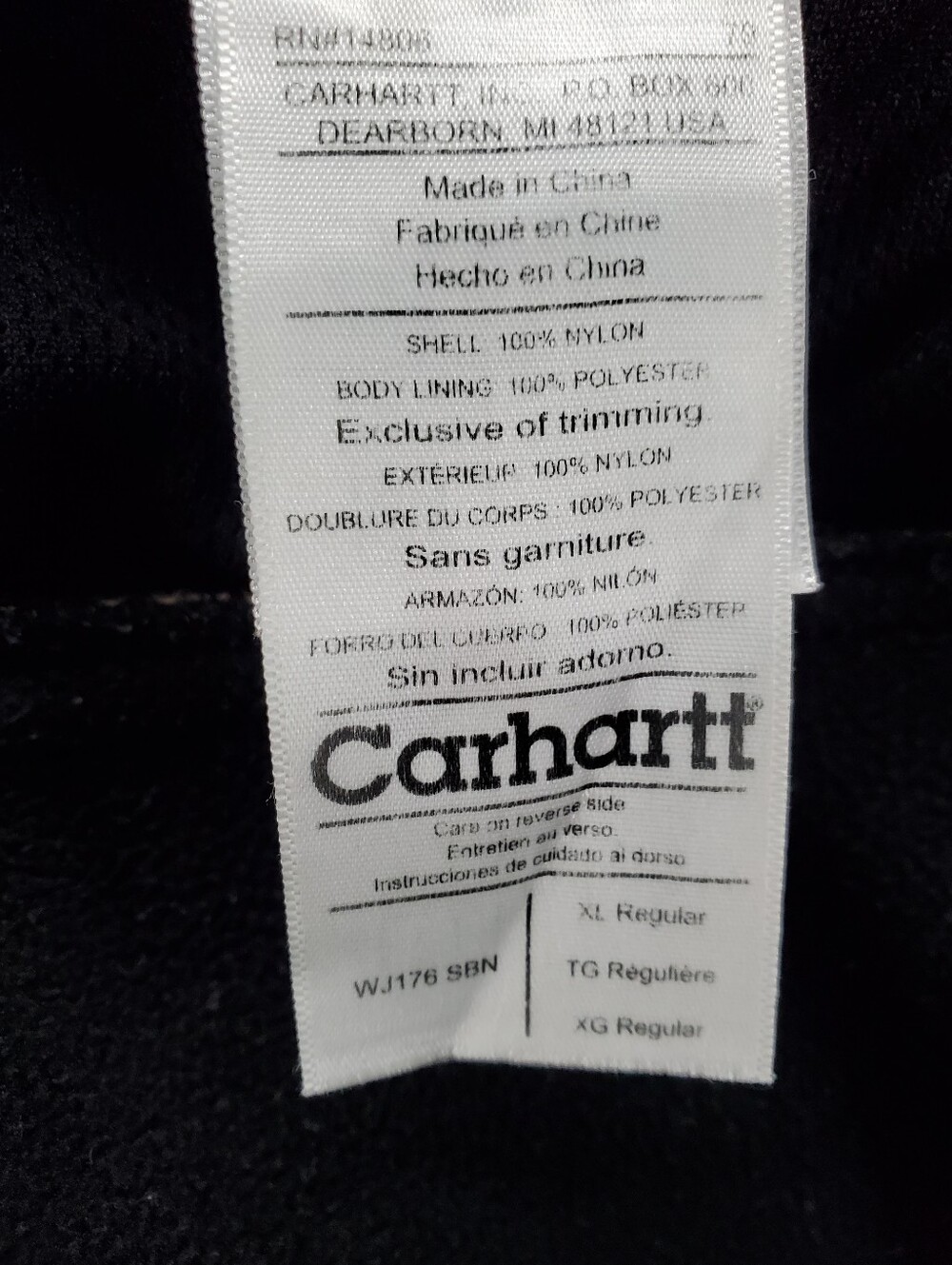Carhartt Soft Shell Jacket Womens XL Brown Tan Full Zip WJ176 SBN - Picture 7 of 9